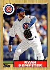 2012 Topps Update Ryan Dempster #TM-138 1987 Topps Minis Chicago Cubs 13D