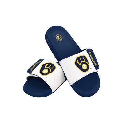 Milwaukee Brewers FOCO MLB Men's Slide on Sandals