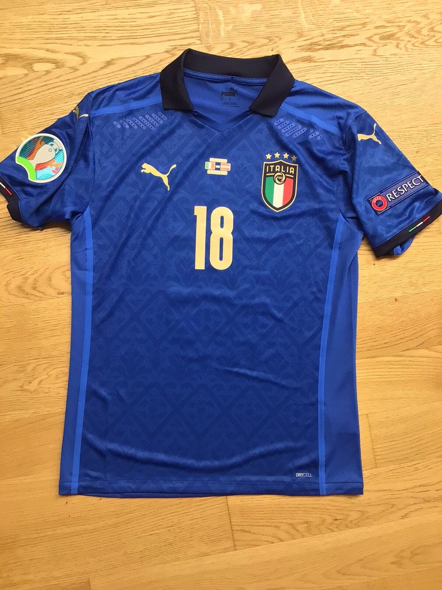 Maglia Barella Issued Match Worn Euro 2020 Winner Italia-Austria