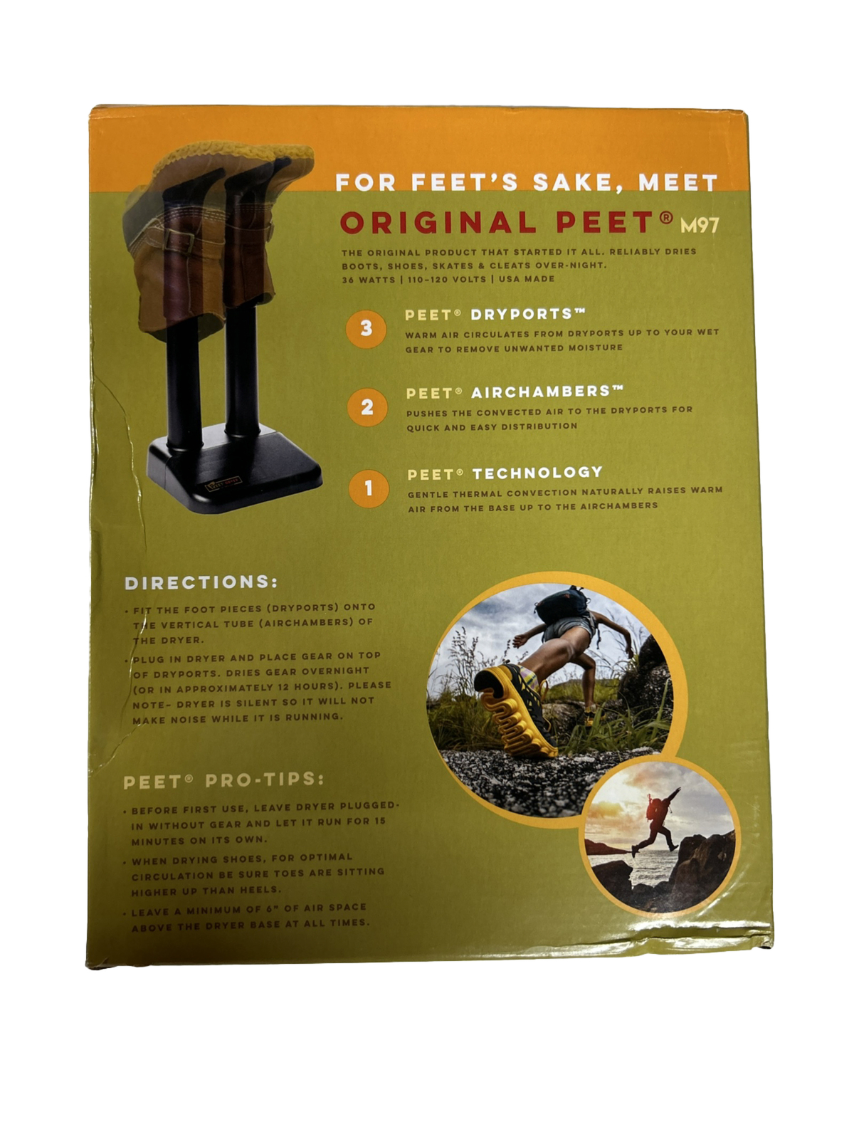 PEET Dryer Original 2Shoe Electric Shoe and Boot Dryer, Black