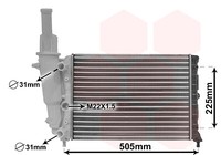 VAN Wezel 17002138 KüHler, MotorküHlung For Fiat