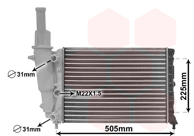 VAN Wezel 17002138 KüHler, MotorküHlung For Fiat-image