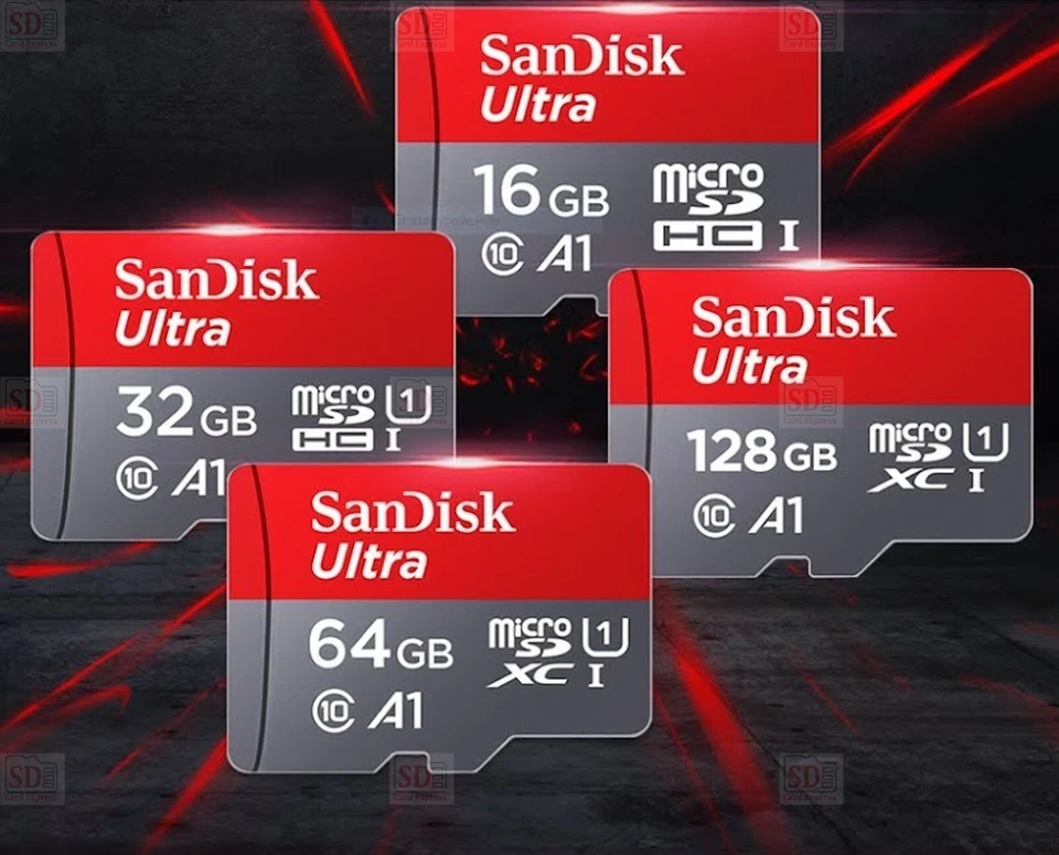 ScanDisk 32GB 64GB 128GB 256GB MicroSD Memory Card Class 10 SDHC SDXC SD TF Card - Image 3 of 4