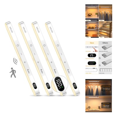 3000 K Cabinet Lighting LED with Motion Sensor, Cabinet Light, LED Strip, Bat...