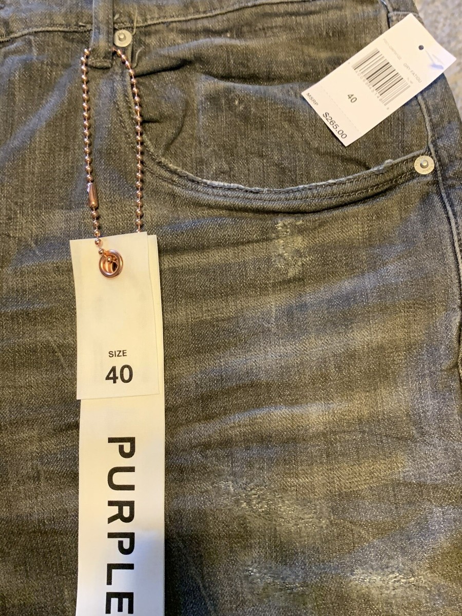 Purple Brand Grey Fatigue Wax Jeans - NWT Size 40x32 | eBay