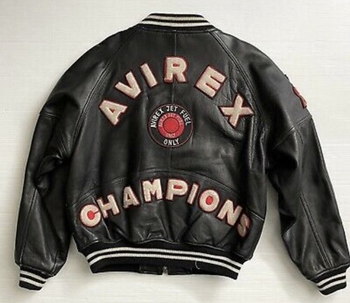 Rare Vintage Avirex Leather Varsity Jacket - Gem