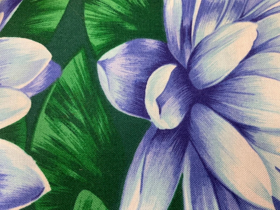 MODA FABRICS WATER LILIES COTTON FABRIC REMNANT 44” W x 55” L - Image 4 of 4