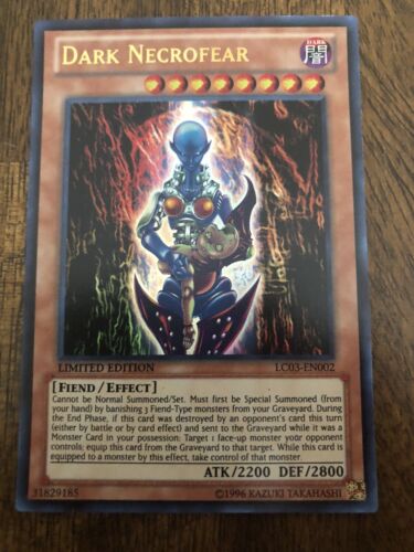 Yu-Gi-Oh! Dark Necrofear - LC03-EN002 - Ultra Rare - Foil Limited Edition - NM - Picture 1 of 2