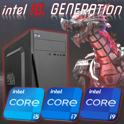 AUFRÜST-PC INTEL i3 i5 i7 i9 10. Generation 16GB 32GB 64GB RAM Arbeitsspeicher