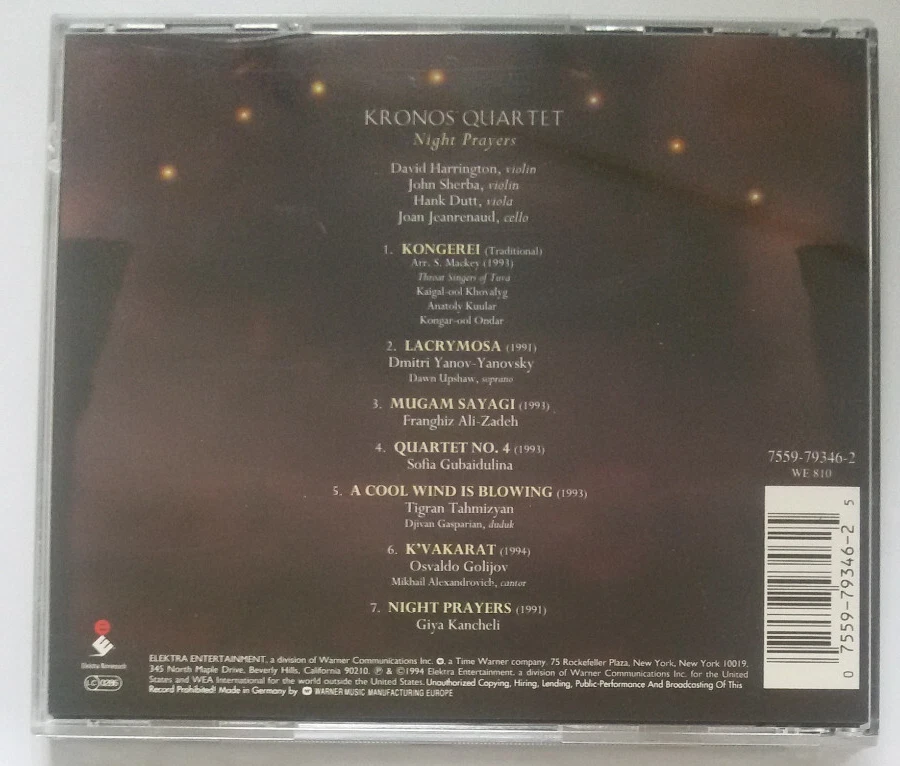 Kronos Quartet: Night Prayers - Bild 2 von 2