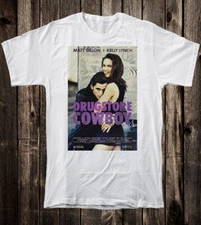 Retro Movie Art Tee T Shirt 100% Cotton 90's Style Grunge Drugstore Cowboy 