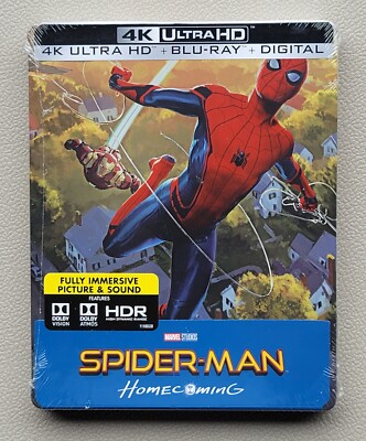 Spider-Man Homecoming Best Buy Limited Collectible Steelbook 4K Ultra HD Movie 