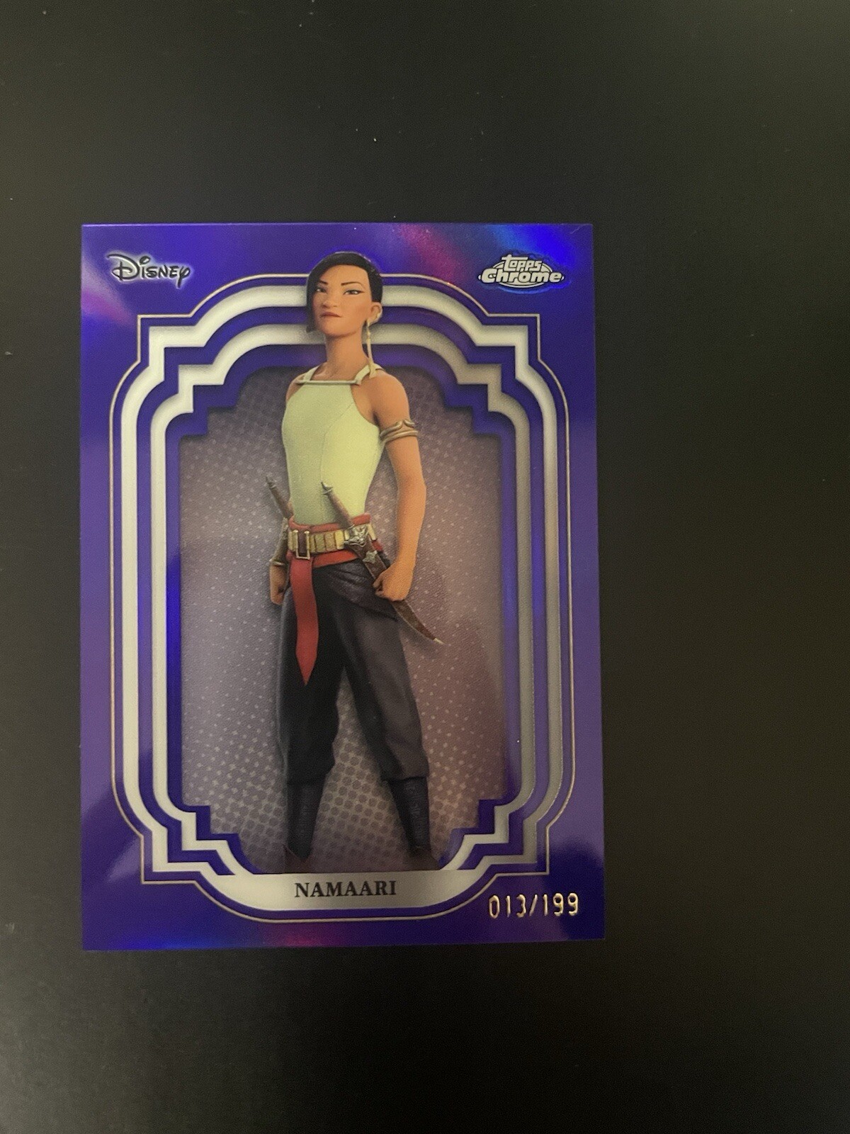 TOPPS DISNEY 2024 CHROME NAMAARI PURPLE /199