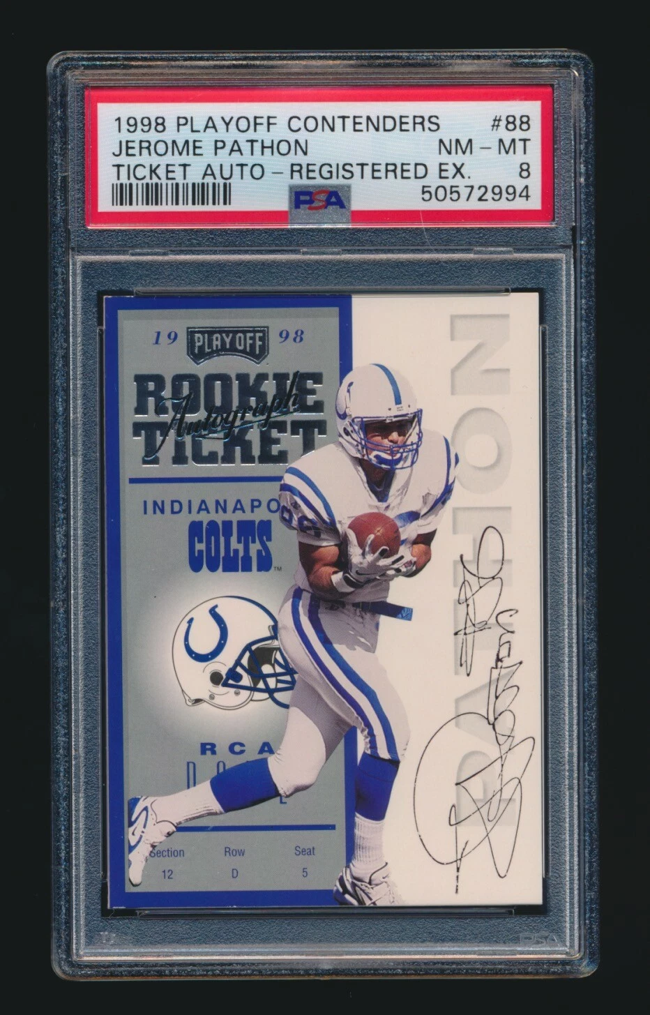 Jerome Pathon Playoff Contenders Ticket #88 Autographed-Registered Exchange