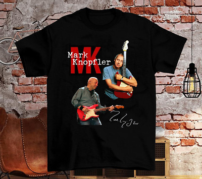 NEW Rare  MARK KNOPFLER Signature Gift For Fan Black All Size T-Shirt KC055