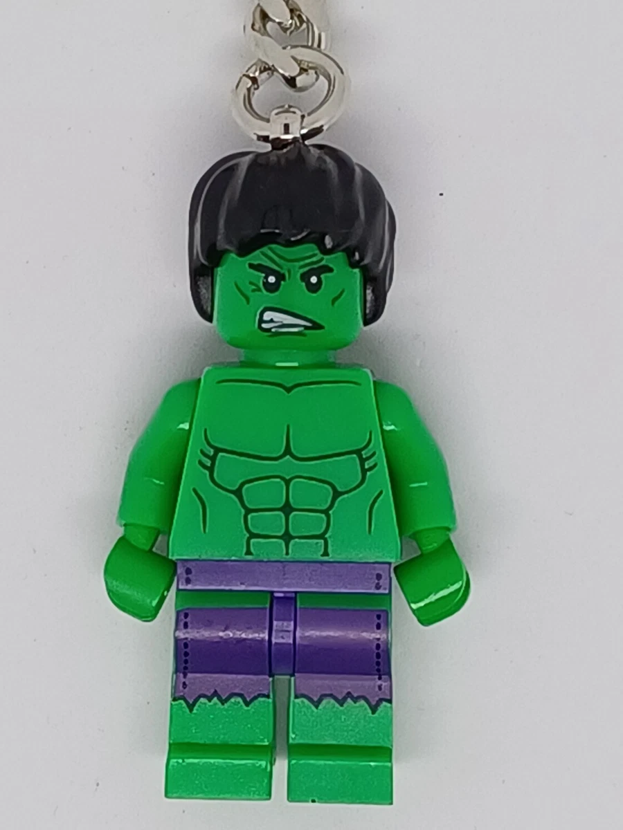 LEGO HULK MARVEL SUPERHEROES MINIFIGURE KEYRING KEYCHAIN 850814