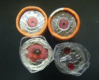 2004 2008 2010 2015 Canada Remembrance Day Red Poppy Quarter 25 cent coin Roll