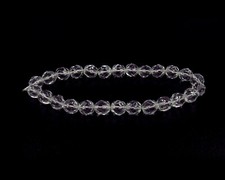 Crystal Clear Transparent - 25 8mm Round Czech Glass Faceted Fire Polish Beads