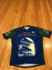 Louis Garneau NW Natural 3/4 Zip Short Sleeve Cycling Jersey Mens Medium Flaw*