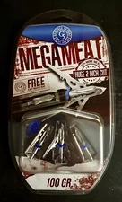 G5 Megameat 3 Pack Expandable Broadheads 100% steel 100 Grain New
