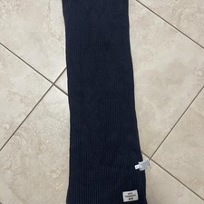 Anya Hindmarch x Uniqlo HEATTECH Knitted Scarf Navy Collab Winter Scarf
