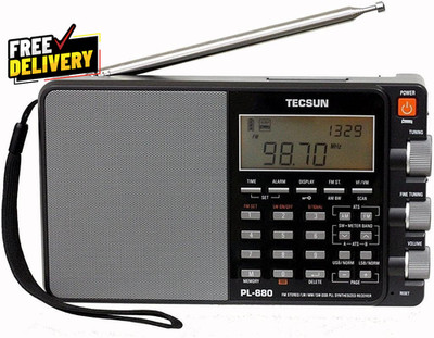 PL880 Portable Digital PLL Dual Conversion AM/FM Longwave Shortwave Radio with..