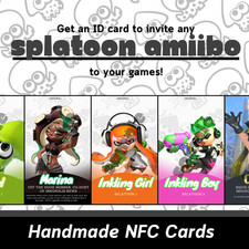 Splatoon Card - 🫟 CHOOSE ANY CHARACTER! 🫟 - Custom Made NFC Cards