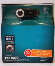 Logitech QuickCam Pro 9000 Web Cam Open Box 