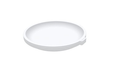 GoodCook Everyday Microwave Plates set of 4 Small, White 