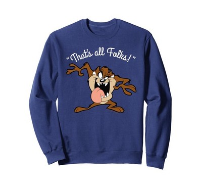 Taz That's All Folks Sweatshirt