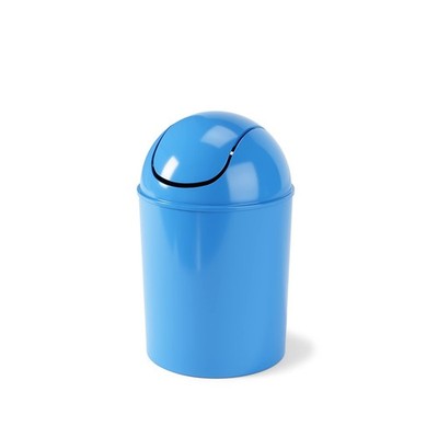 Umbra 1.25 Gallon Mini Trash Can with Removable Swing Lid   For Homes & Offices