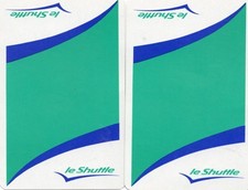 Pair of RARE MODERN "Le Shuttle Railway (Crests)" JOKER Play Cards #33