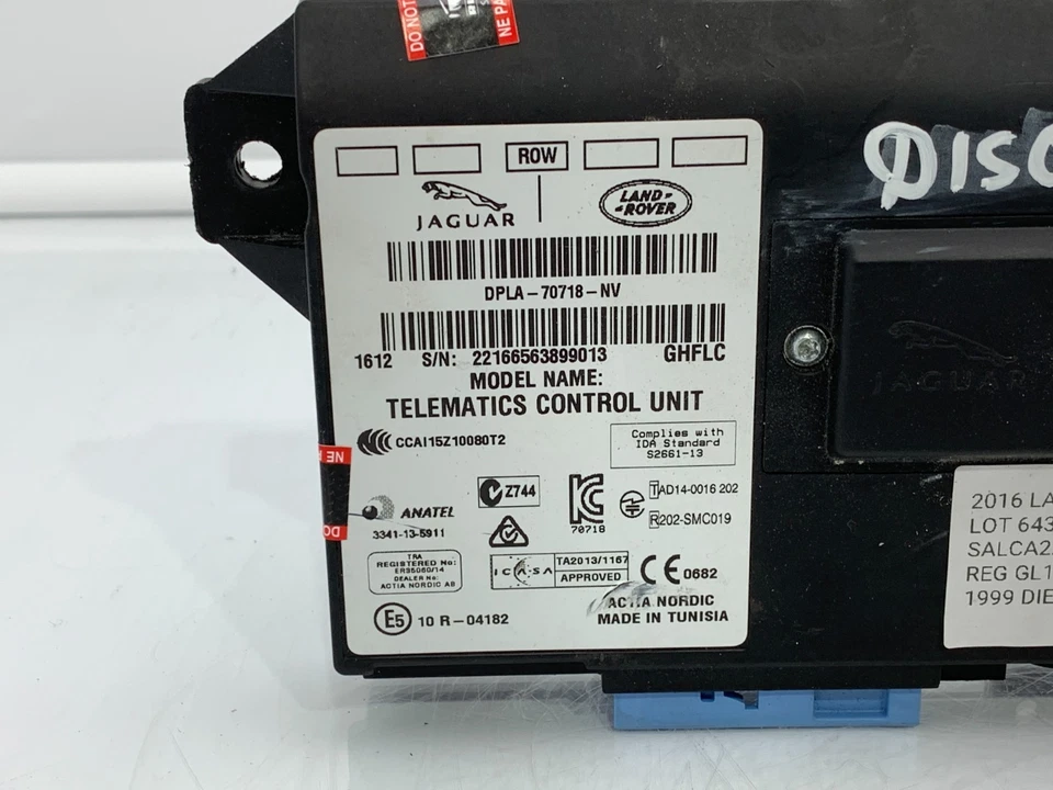 ✅CENTRALINA MODULO TELEFONO TELEMATICA LAND ROVER DISCOVERY SPORT 2016 BJ3 - Immagine 3 di 4