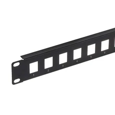 Patch Panel, 1U 19" Key Stone Blank Network 16-Port Patch Panel