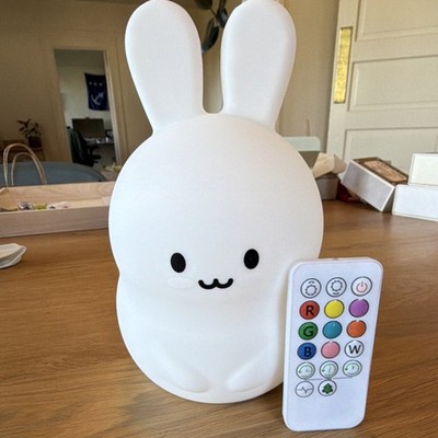 LumiPets Bunny Nursery Night Light White with Remote Control Model 202012