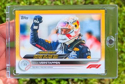 2022 Max Verstappen Topps F1 Racing DOTD Gold Refractor /50 #188 Red Bull Racing