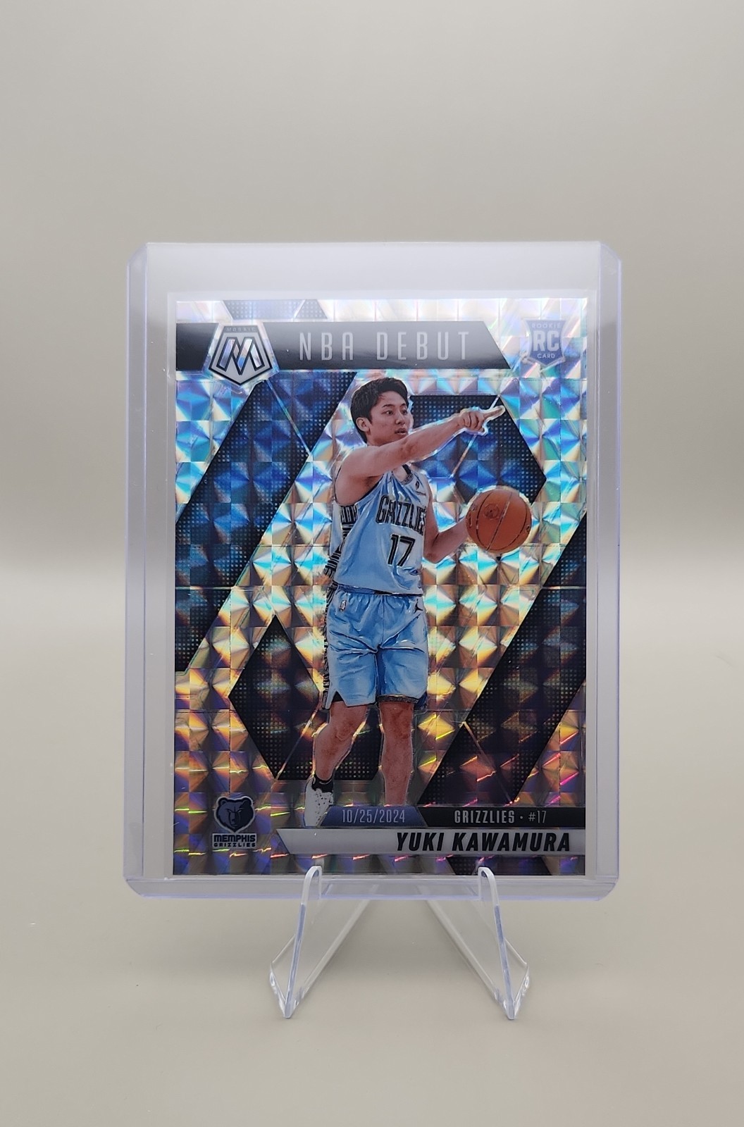2024-25 Panini Mosaic - NBA Debut Yuki Kawamura #265 Mosaic Prizm (RC)