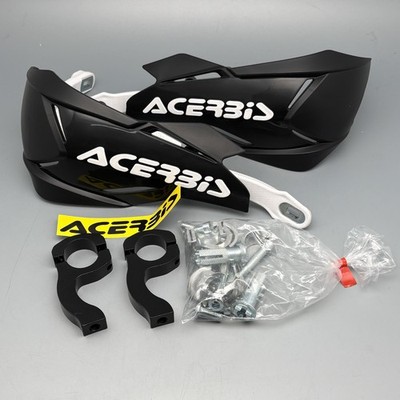 ACERBIS X-FACTORY HANDPROTEKTOREN SCHWARZ / WEIß FÜR 22 & 28 MM INKL. ANBAUKIT