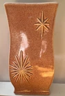 Redwing Pottery 11"  pink fleck vase, Charles Murphy design in 1957