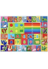 Party Kingdom Kids Play Rug Non-Slip 53.5x43.5" Educational ABC/Numbers/Shapes