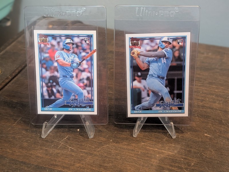 2026 Topps Series 1, 2 Jac Gaglianone RC 75th Anniversary. Mint.