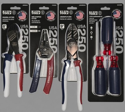 Klein Tools LIMITED EDITION USA 250th Anniversary Full 4 Pc Set