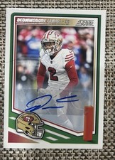 2025 Panini Score Deommodore Lenoir Auto 49ers #184