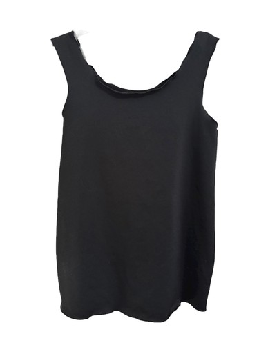 Haystacks Damen einfarbig schwarz glatt Stretch Tank Top Größe XL UVP $ 58 EUC - Bild 1 von 2