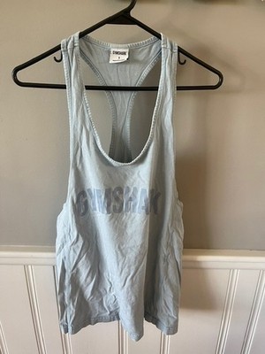 Gymshark Graphic Stringer (small) *oversized* Light Blue