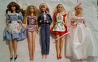 Lot Of 5 Vintage Mattel Barbie Dolls