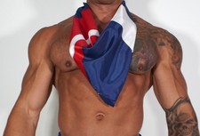 POLYESTER SATIN PRINT SCARF 27 X 27