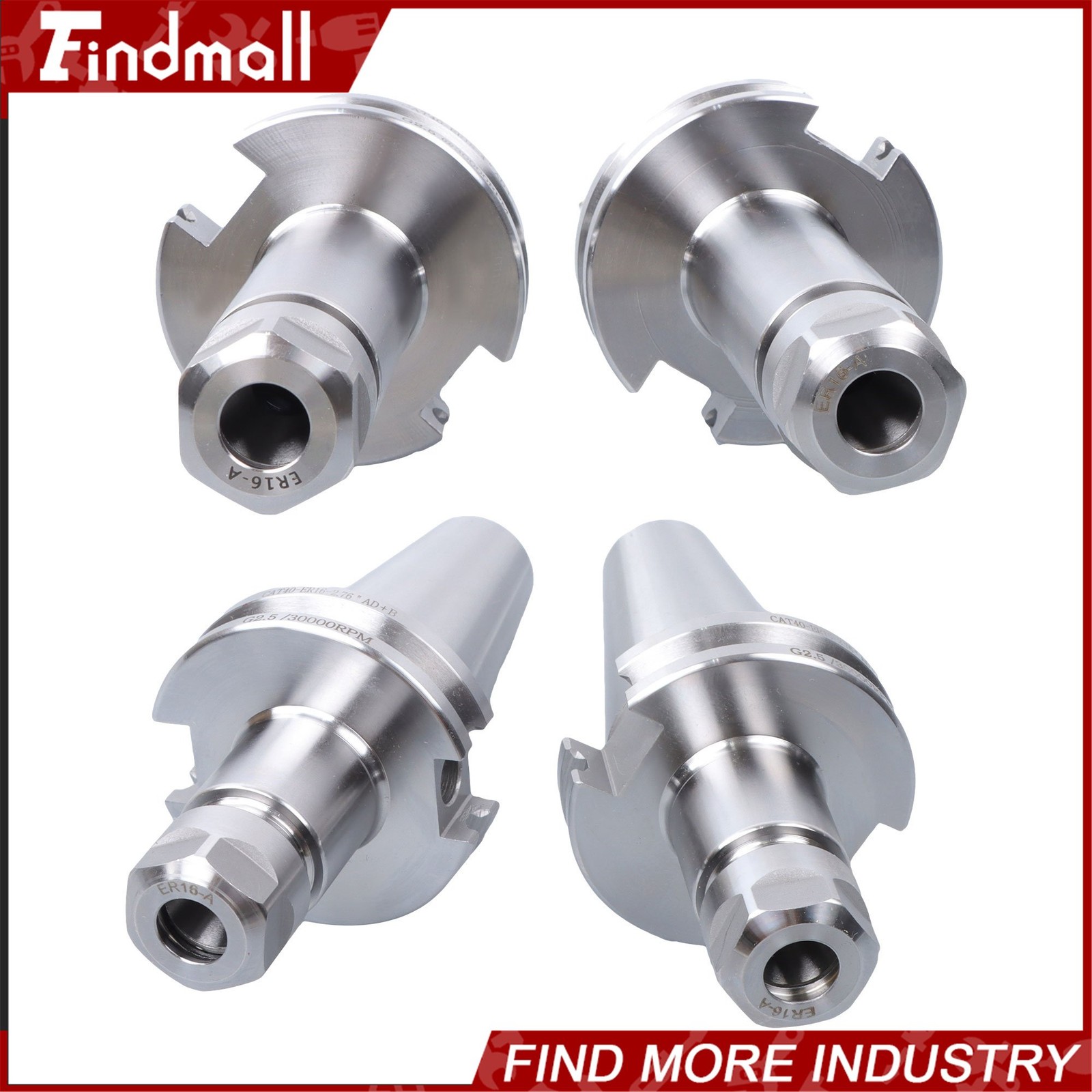 Findmall 4Pc CAT40 ER16 Tool Holder Set 2×2.76" 2×4" Balanced 20,000 RPM thumbnail 23