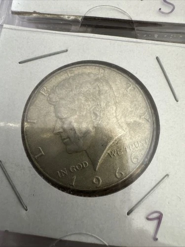 1966 Kennedy Half Dollar 40% Silver Philadelphia Mint AU Condition