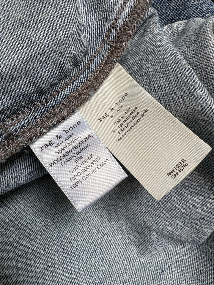 Rag & Bone Denim Mini Dress Size Small 100% Cotton - Bild 3 von 3